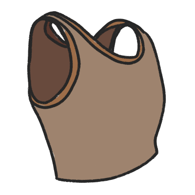 a brown binder viewed from a 3/4 angle